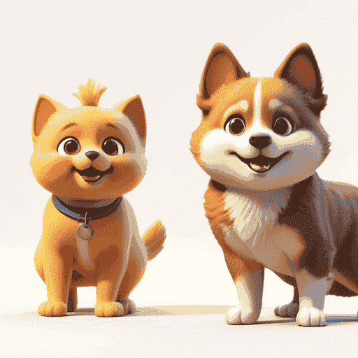 成年怎么画橙色柴犬包